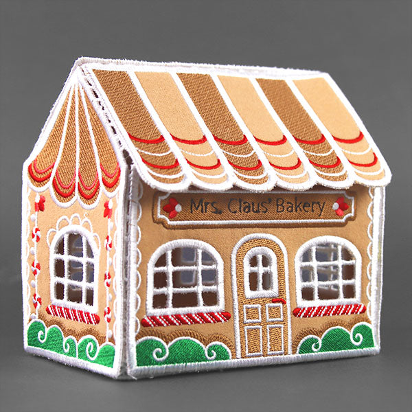 3D Christmas Village - Mrs. Claus' Bakery (In-the-Hoop)
