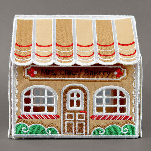 3D Christmas Village - Mrs. Claus' Bakery (In-the-Hoop)
