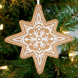 Gingerbread Cookie Ornament - Christmas Star 1 (In-the-Hoop)