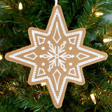 Gingerbread Cookie Ornament - Christmas Star 3 (In-the-Hoop)