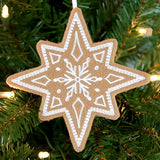 Gingerbread Cookie Ornament - Christmas Star 3 (In-the-Hoop)