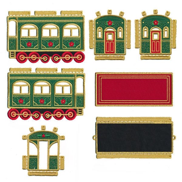 3D Christmas Train Car (In-the-Hoop)