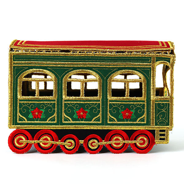 3D Christmas Train Car (In-the-Hoop)