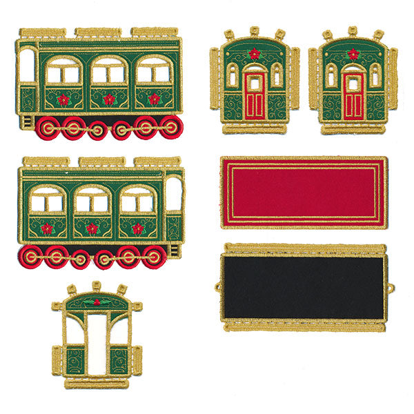 3D Christmas Train Car (In-the-Hoop)