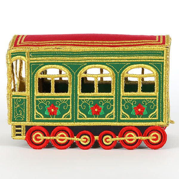 3D Christmas Train Car (In-the-Hoop)