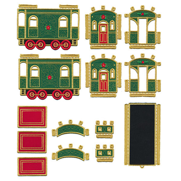 3D Christmas Train Caboose (In-the-Hoop)