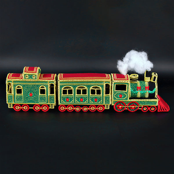 3D Christmas Train Caboose (In-the-Hoop)