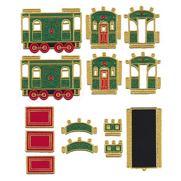3D Christmas Train Caboose (In-the-Hoop)