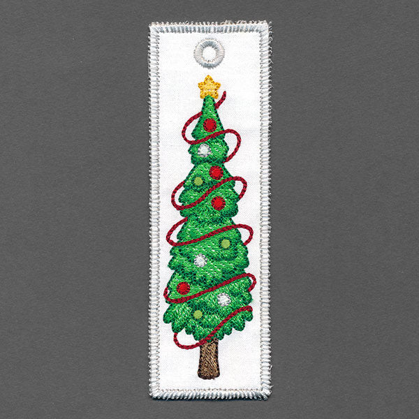 Christmas Tree Bookmark (In-the-Hoop)