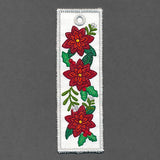 Christmas Poinsettias Bookmark (In-the-Hoop)