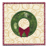 It's Time for Christmas Wreaths Mug Rug (In-the-Hoop)