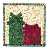 Christmas Gifts Are Waiting Mug Rug (In-the-Hoop)