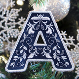 Festive & Elegant Alphabet Ornaments - Letter A (In-the-Hoop)