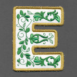 Festive & Elegant Alphabet Ornaments - Letter E (In-the-Hoop)