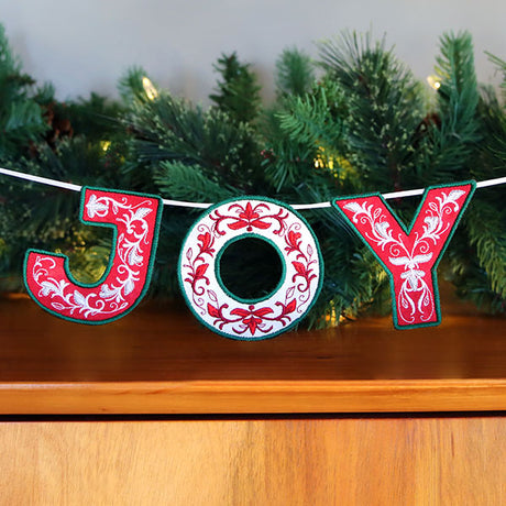 Festive & Elegant Alphabet Ornaments - Letter Y (In-the-Hoop)