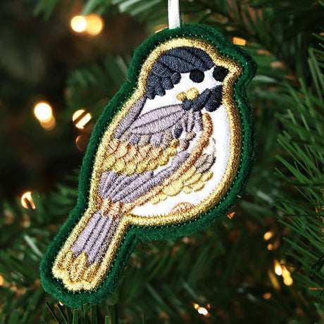 Festive Woodland Ornaments - Chickadee