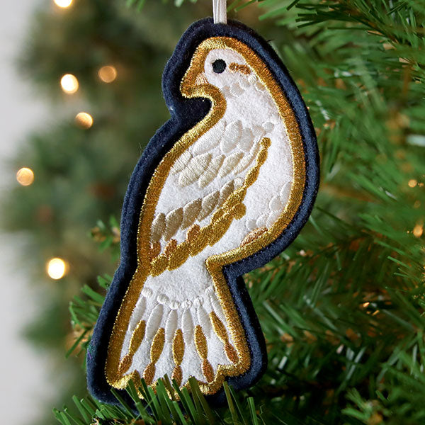 Festive Woodland Ornaments - Dove