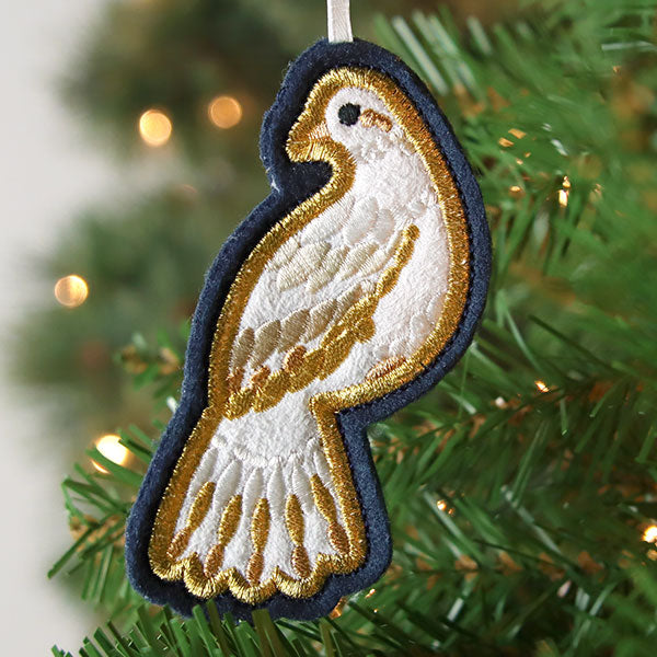 Festive Woodland Ornaments - Dove