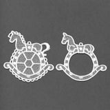 Rocking Horse Photo Frame Ornament (Lace)