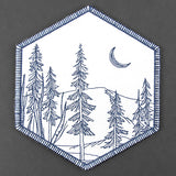 Hexagon Winter Scene Coaster 2 (In-the-Hoop)