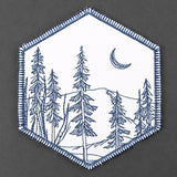 Hexagon Winter Scene Coaster 2 (In-the-Hoop)