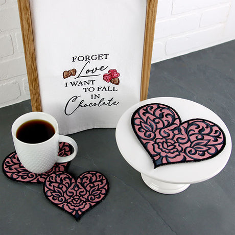 Exquisite Heart Trivet (In-the-Hoop)