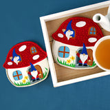 Toadstool Gnome House Trivet (In-the-Hoop)