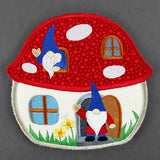 Toadstool Gnome House Trivet (In-the-Hoop)