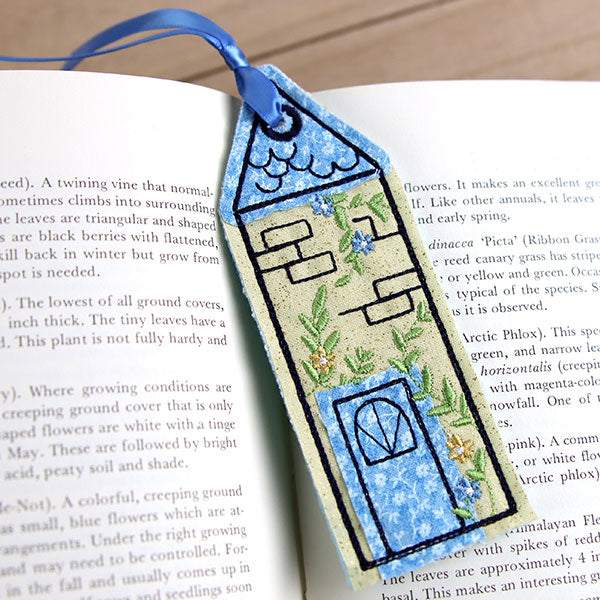 Cottage Charm Bookmark (Applique) (In-the-Hoop)