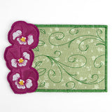 Perfect Pansy Mug Rug (In-the-Hoop)