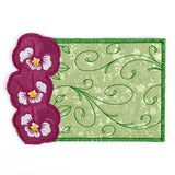 Perfect Pansy Mug Rug (In-the-Hoop)