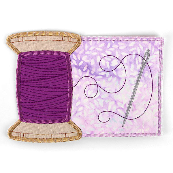 Sewer's Delight Thread Spool Mug Rug (In-the-Hoop)