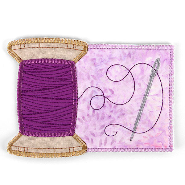 Sewer's Delight Thread Spool Mug Rug (In-the-Hoop)