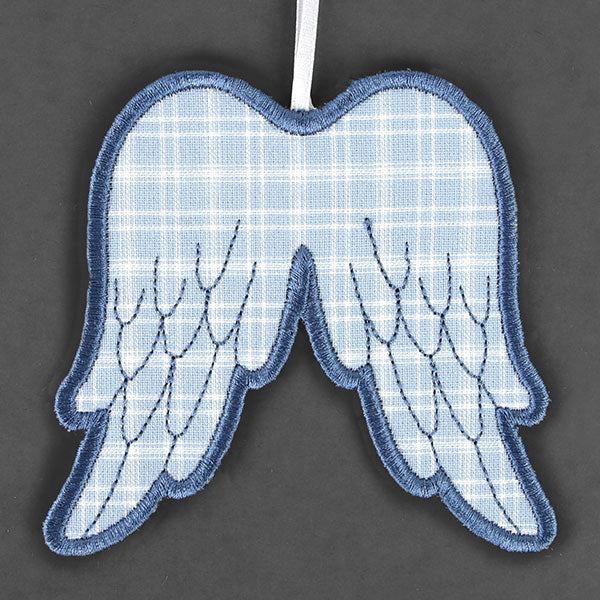 Heavenly Angel Wings Ornament (In-the-Hoop)
