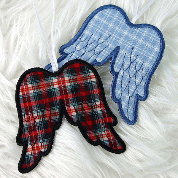 Heavenly Angel Wings Ornament (In-the-Hoop)