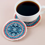 Cozy in Filigree Fringe Mug Rug (In-the-Hoop)