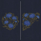 Gilded Filigree Carnations Pillow Pair