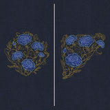 Gilded Filigree Carnations Pillow Pair