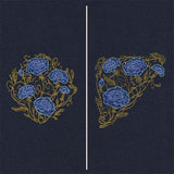 Gilded Filigree Carnations Pillow Pair