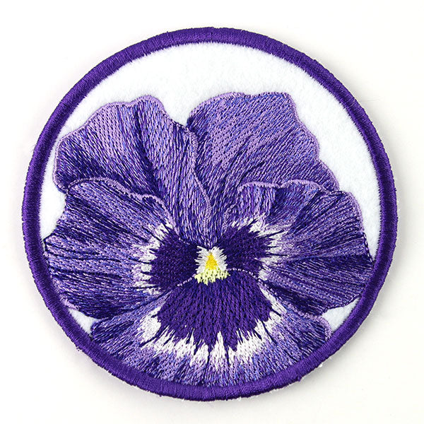 True Beauty Pansy Coaster (In-the-Hoop)