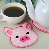 Oink Oink Pig Trivet (In-the-Hoop)