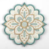 Art Deco Flower Trivet (In-the-Hoop)