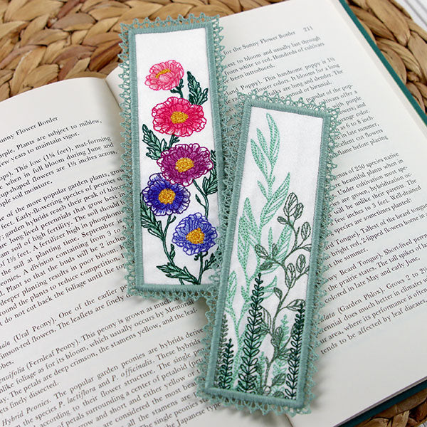 Flowers in Spring Bookmark (In-the-Hoop)