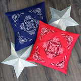 Delicate Paisley Pattern Bandana Pillow Pair