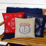 Delicate Paisley Pattern Bandana Pillow Pair