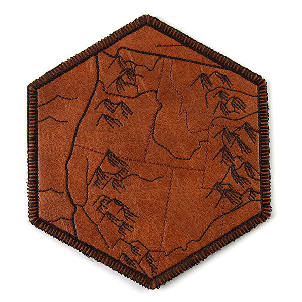 From Sea to Shining Sea United States Map Coaster - Northwest (In-the-Hoop)