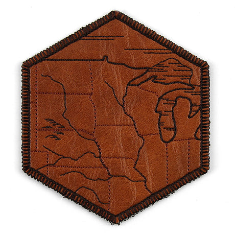 From Sea to Shining Sea United States Map Coaster - Midwest (In-the-Hoop)