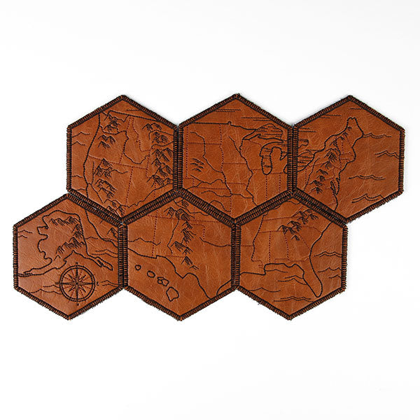 From Sea to Shining Sea United States Map Coaster - Southwest & Hawaii (In-the-Hoop)