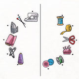 Stitch of Time Sewing Notions Clock - Split