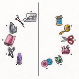 Stitch of Time Sewing Notions Clock - Split
